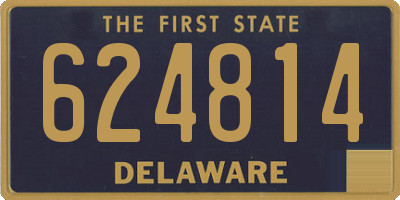 DE license plate 624814