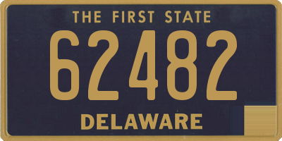 DE license plate 62482