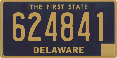 DE license plate 624841