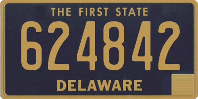 DE license plate 624842