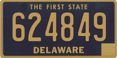 DE license plate 624849