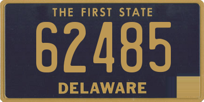 DE license plate 62485