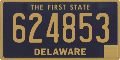 DE license plate 624853