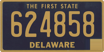 DE license plate 624858