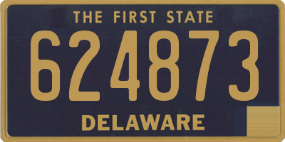 DE license plate 624873