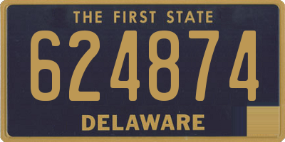 DE license plate 624874