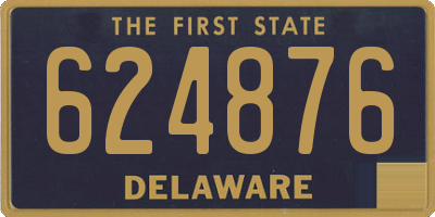 DE license plate 624876
