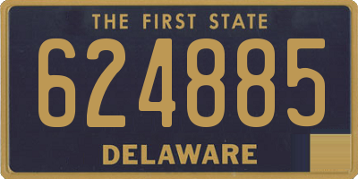 DE license plate 624885