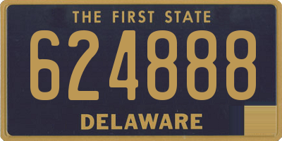 DE license plate 624888