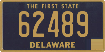 DE license plate 62489