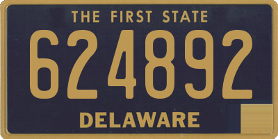 DE license plate 624892