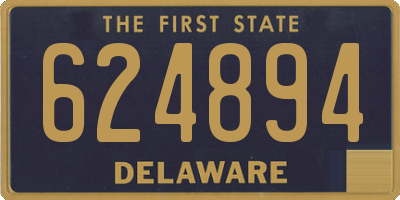 DE license plate 624894