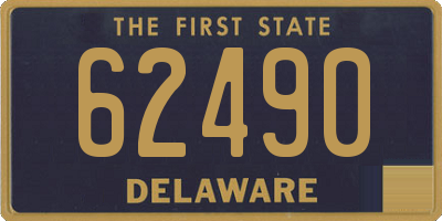 DE license plate 62490