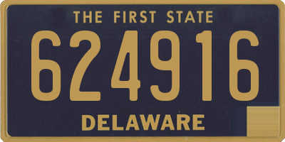DE license plate 624916
