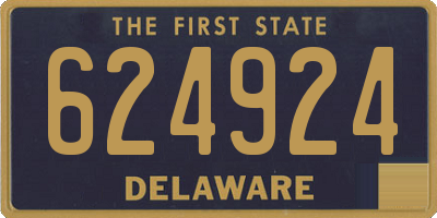 DE license plate 624924