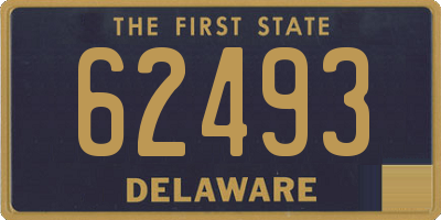 DE license plate 62493