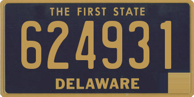 DE license plate 624931