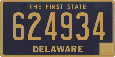 DE license plate 624934