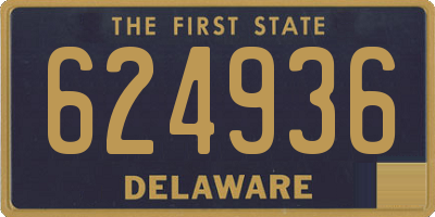 DE license plate 624936