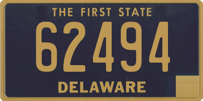 DE license plate 62494