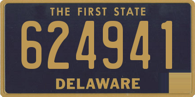 DE license plate 624941