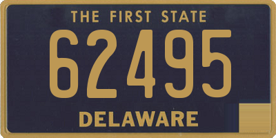 DE license plate 62495