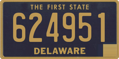 DE license plate 624951