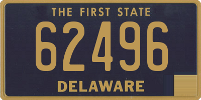 DE license plate 62496