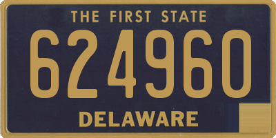 DE license plate 624960