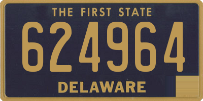 DE license plate 624964