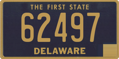 DE license plate 62497