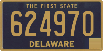DE license plate 624970