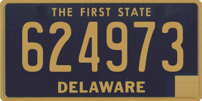 DE license plate 624973