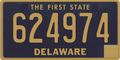 DE license plate 624974