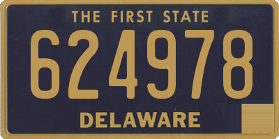 DE license plate 624978