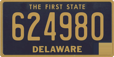 DE license plate 624980