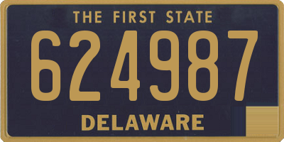 DE license plate 624987