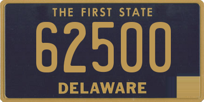 DE license plate 62500