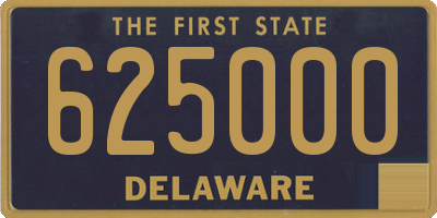 DE license plate 625000
