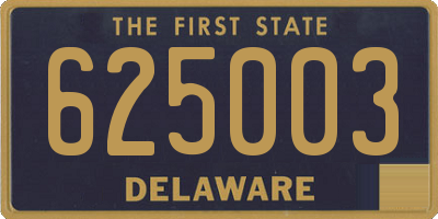 DE license plate 625003