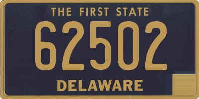 DE license plate 62502