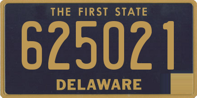 DE license plate 625021