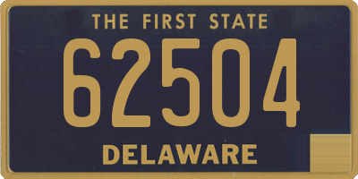 DE license plate 62504