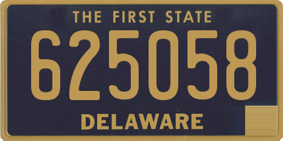 DE license plate 625058