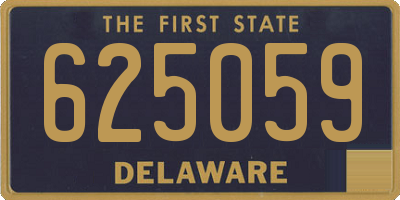 DE license plate 625059