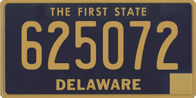 DE license plate 625072