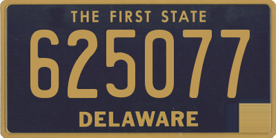 DE license plate 625077