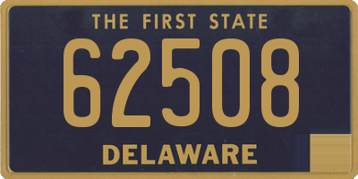 DE license plate 62508