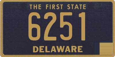 DE license plate 6251