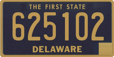DE license plate 625102